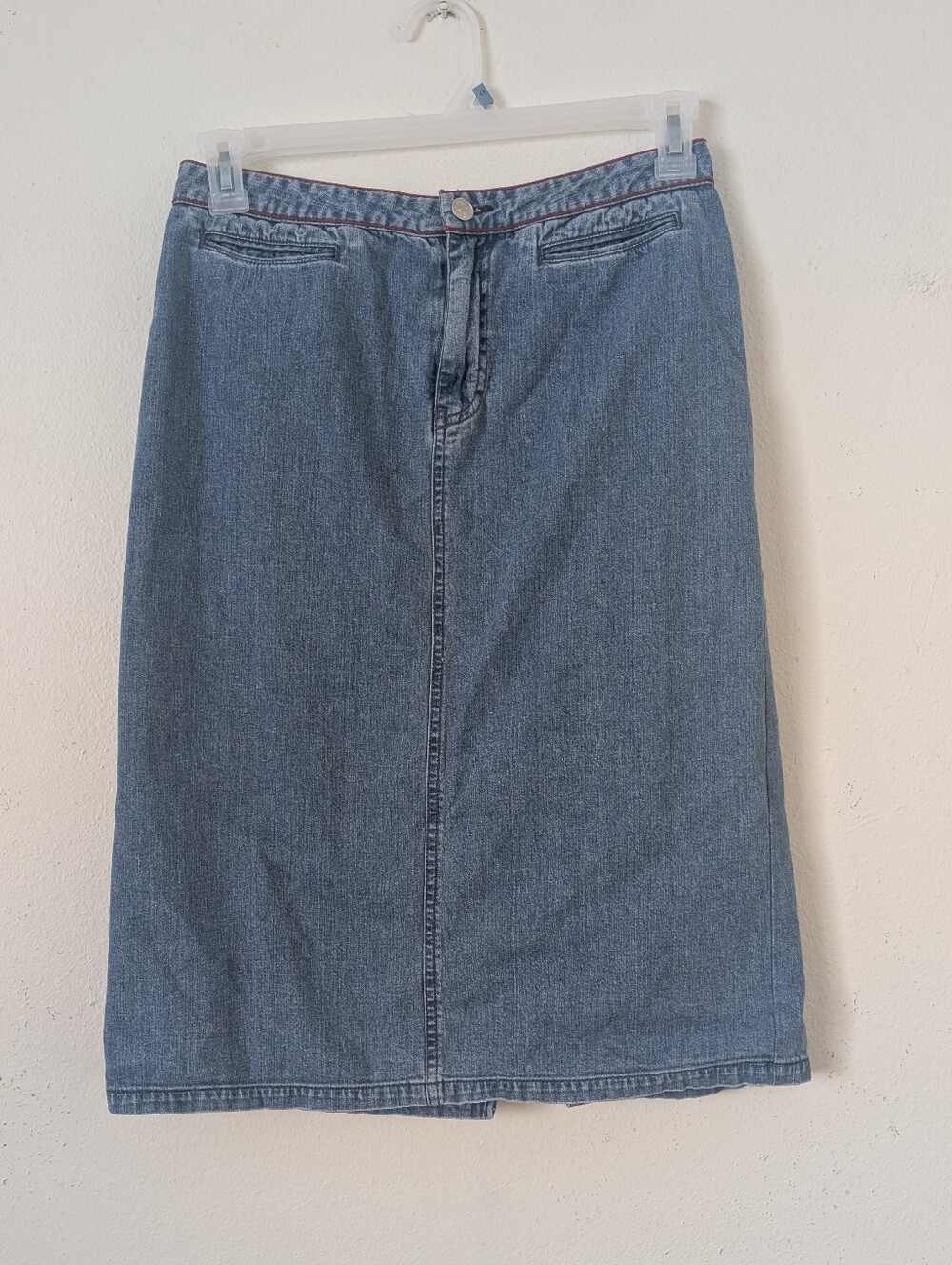 Tommy Hilfiger Jeans Y2K Denim Skirt, Below Knee, Size 6